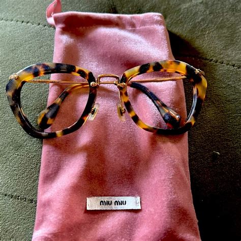 miu miu glitter eyeglass frames|miu m u lenses.